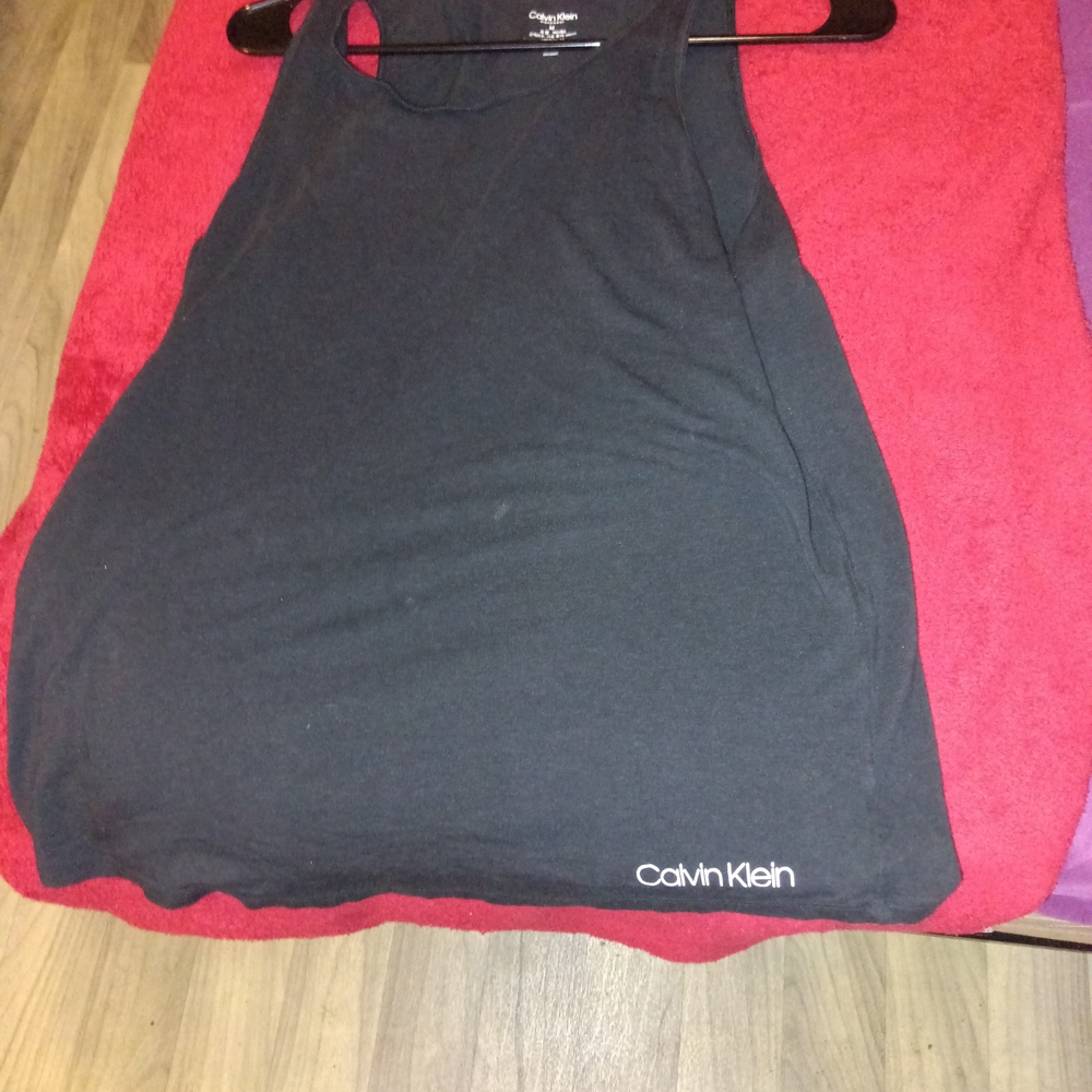 Calvin Klein Black Chemise Soft Stretchy Fabric for Comfortable Sleepwear